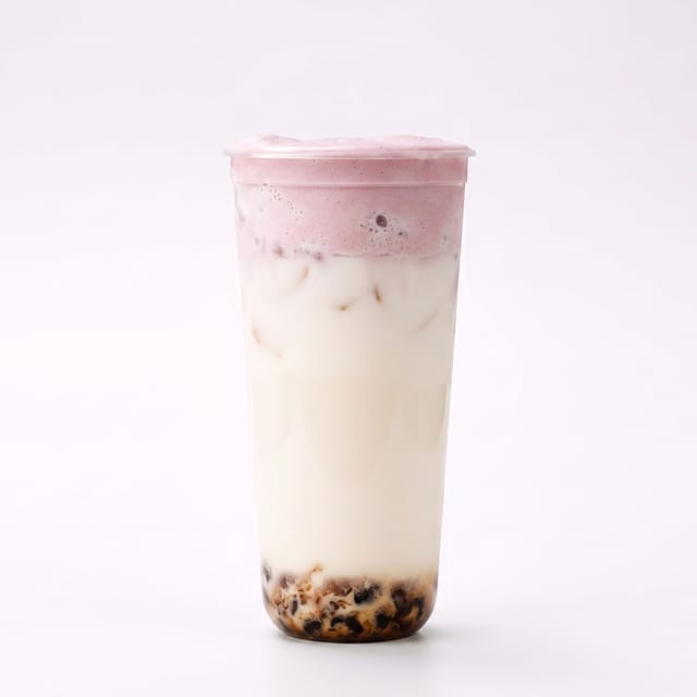 Milk Tea w/ Ube Cheese Foam.