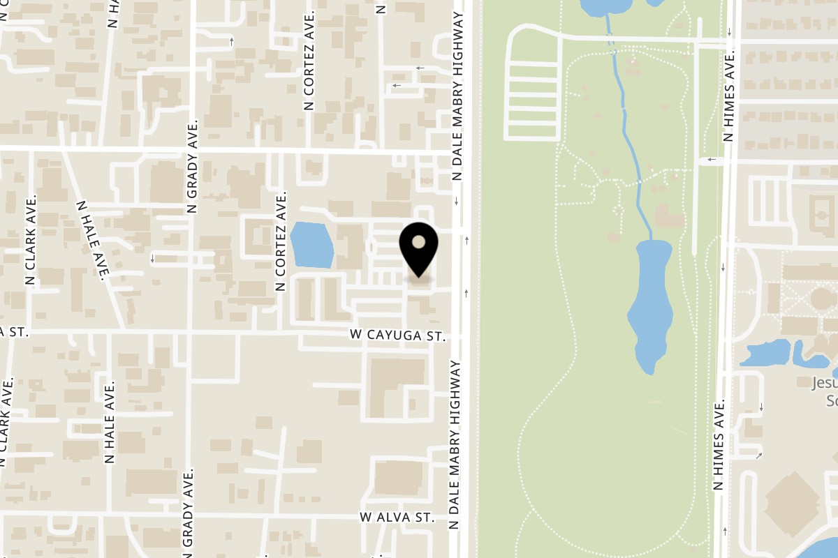 Map showing the location of Poke Poke - Sushi Unrolled Tampa (Dale Mabry) on 4740 N Dale Mabry Hwy in Tampa
