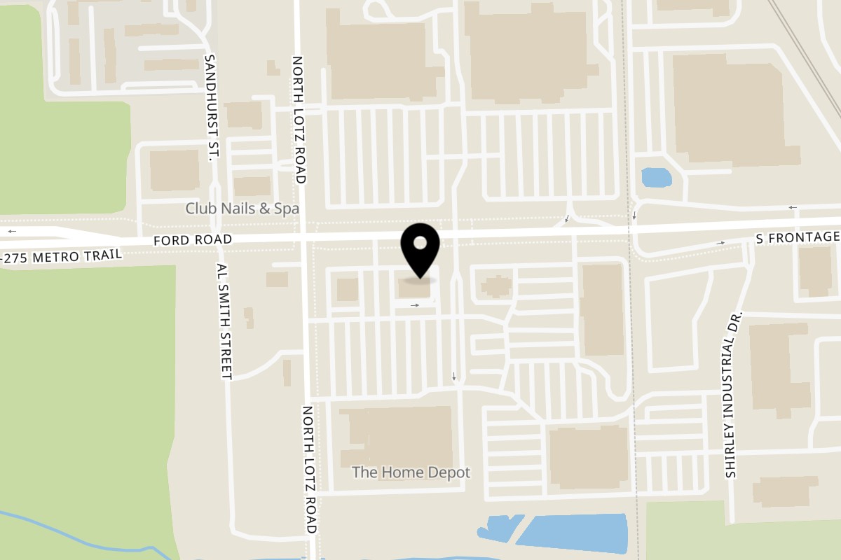 Map showing the location of Poke Poke - Sushi Unrolled Canton on 39713 Ford Rd in Canton Township