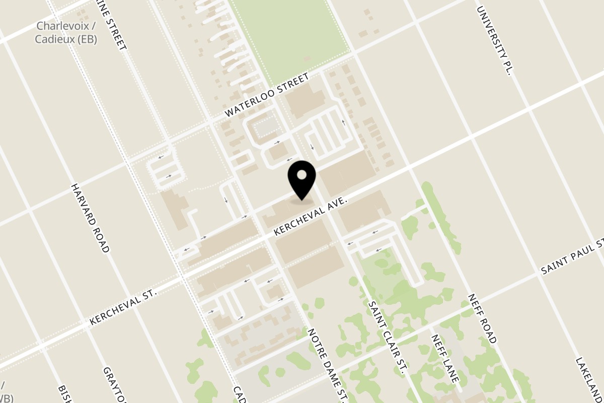 Map showing the location of Poke Poke - Sushi Unrolled Grosse Pointe on 17045 Kercheval Ave in Grosse Pointe