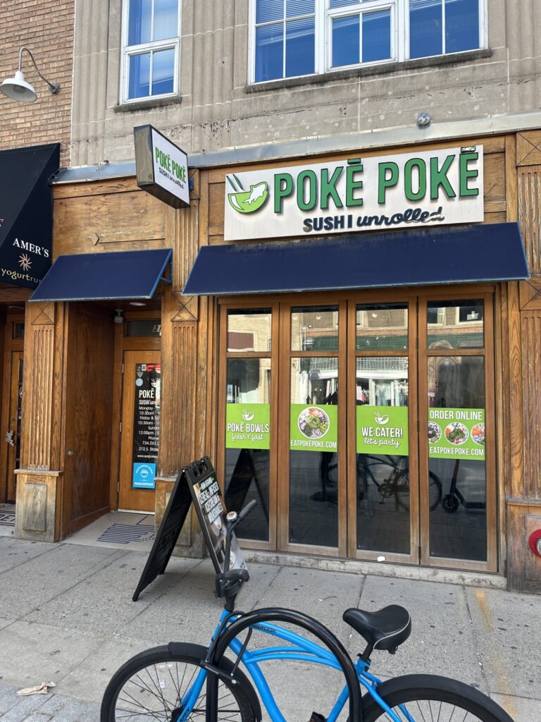 Poke Poke location in Ann Arbor Michigan