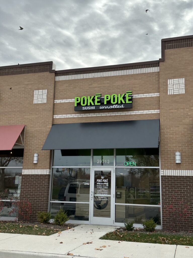 Poke Poke location in Canton Michigan