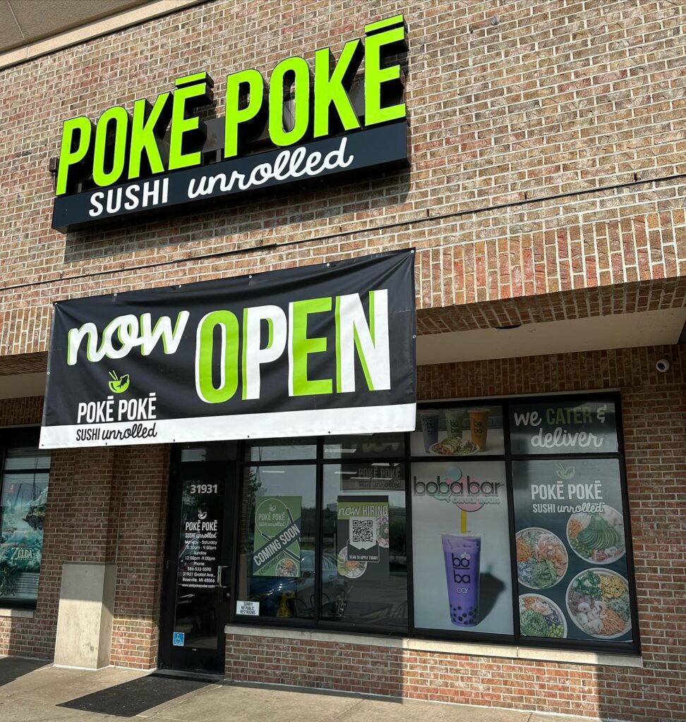 Poke Poke location in Roseville Michigan